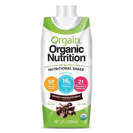 Orgain Organic Nutrition Creamy Chocolate Fudge 11 oz EACH