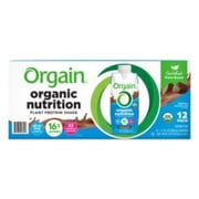 Orgain Organic Nutrition Vegan Protein Shake, Plant Based, Smooth Chocolate 11oz, 12ct