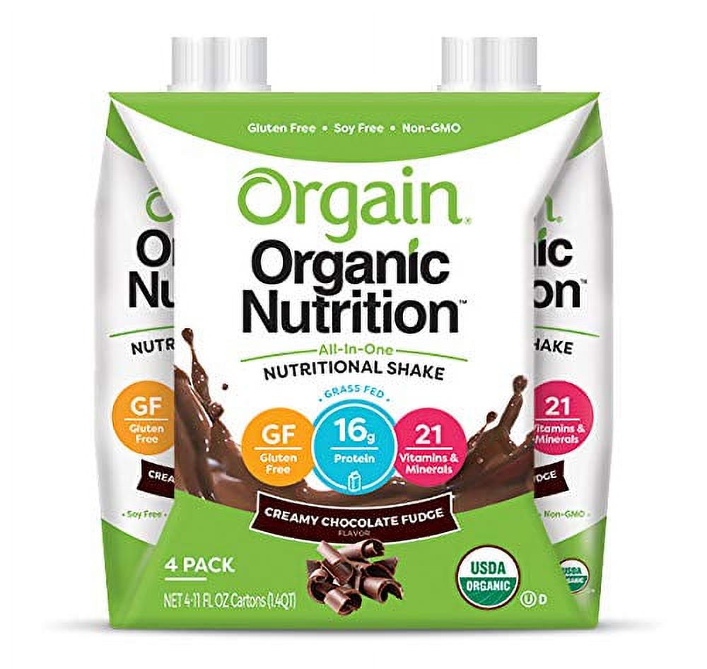 Orgain Organic Nutritional Shake, Creamy Chocolate Fudge Meal
