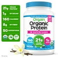 thumbnail image 1 of Orgain Organic Vegan 21g Protein + 50 Superfoods Powder, Plant Based Shake Drink, Vanilla Bean 2.02lb, 1 of 8