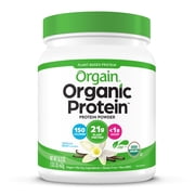 Orgain Organic Vegan 21g Protein Powder, Plant Based Shake Drink, Vanilla Bean 1.02lb