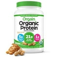 Orgain Organic Vegan Protein Powder, Peanut Butter 21g of Plant Based