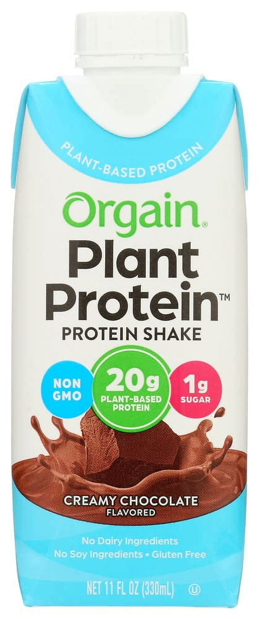 Orgain Plant Protein™ Shake Creamy Chocolate 11 fl oz Each / Pack of