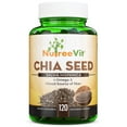 thumbnail image 1 of Orgainc Chia Seeds - 200 Vegetable Capsules - Omega-3 - Good Fiber Source, 1 of 3