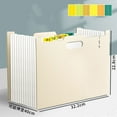 thumbnail image 1 of Organ Bag Portable Multi-Layer File Folder Large Capacity Document Storage Student Paper Organizer Accordion Expanding Filing Case for Office School Supply Home, 1 of 3