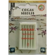 Organ Brother 5-Piece 75/11 Embroidery Sewing Machine Needles
