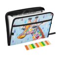 thumbnail image 1 of Organ Folder 14.2 x 0.8 x 10.6 Inches 13 Separate Pockets A4 Size Documents Folder A Sort Storage File Manager For The Home Office Giraffes and Raindrops, 1 of 7