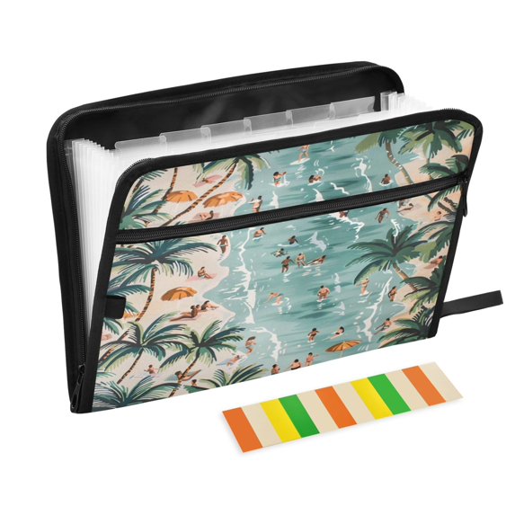 Organ Folder 14.2 x 0.8 x 10.6 Inches 13 Separate Pockets A4 Size Documents Folder A Sort Storage File Manager For The Home Office Beach Swimming