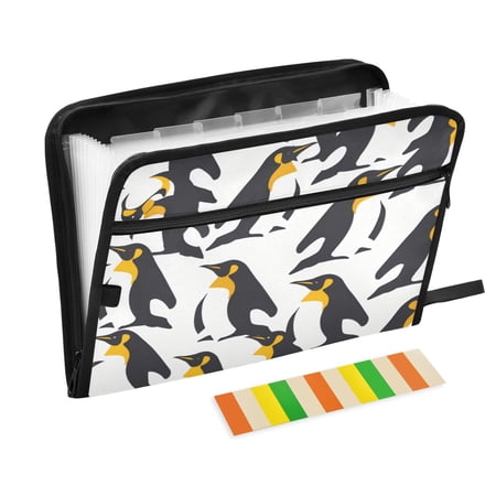 Organ Folder 14.2 x 0.8 x 10.6 Inches 13 Separate Pockets A4 Size Documents Folder A Sort Storage File Manager For The Home Office Black Penguin