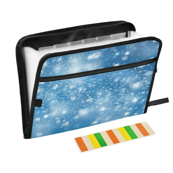 Organ Folder 14.2 x 0.8 x 10.6 Inches 13 Separate Pockets A4 Size Documents Folder A Sort Storage File Manager For The Home Office Blue Star