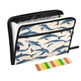 thumbnail image 1 of Organ Folder 14.2 x 0.8 x 10.6 Inches 13 Separate Pockets A4 Size Documents Folder A Sort Storage File Manager For The Home Office Cartoon Dolphin1, 1 of 7