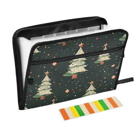 Organ Folder 14.2 x 0.8 x 10.6 Inches 13 Separate Pockets A4 Size Documents Folder A Sort Storage File Manager For The Home Office Cartoon Tree
