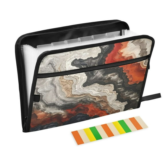 Organ Folder 14.2 x 0.8 x 10.6 Inches 13 Separate Pockets A4 Size Documents Folder A Sort Storage File Manager For The Home Office Color Melt