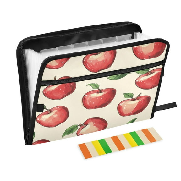 Organ Folder 14.2 x 0.8 x 10.6 Inches 13 Separate Pockets A4 Size Documents Folder A Sort Storage File Manager For The Home Office Red Apple