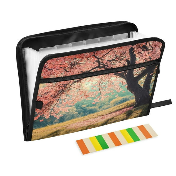 Organ Folder 14.2 x 0.8 x 10.6 Inches 13 Separate Pockets A4 Size Documents Folder A Sort Storage File Manager For The Home Office Spring Tree
