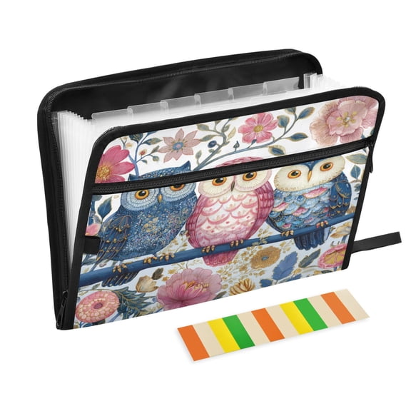 Organ Folder 14.2 x 0.8 x 10.6 Inches 13 Separate Pockets A4 Size Documents Folder A Sort Storage File Manager For The Home Office Three Owls