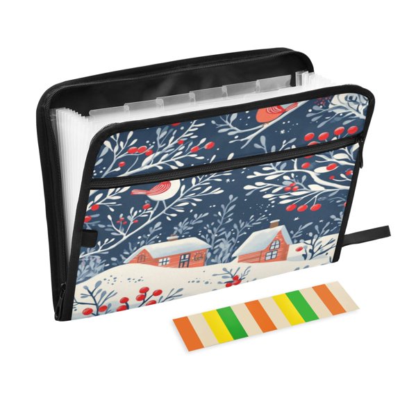Organ Folder 14.2 x 0.8 x 10.6 Inches 13 Separate Pockets A4 Size Documents Folder A Sort Storage File Manager For The Home Office Christmas House Pictures