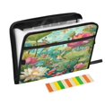 thumbnail image 1 of Organ Folder 14.2 x 0.8 x 10.6 Inches 13 Separate Pockets A4 Size Documents Folder A Sort Storage File Manager For The Home Office Colorful Garden Lotus, 1 of 7