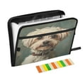 thumbnail image 1 of Organ Folder 14.2 x 0.8 x 10.6 Inches 13 Separate Pockets A4 Size Documents Folder A Sort Storage File Manager For The Home Office Cute Gray Cartoon Dog, 1 of 7