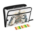 thumbnail image 1 of Organ Folder 14.2 x 0.8 x 10.6 Inches 13 Separate Pockets A4 Size Documents Folder A Sort Storage File Manager For The Home Office Two Christmas Penguins, 1 of 7