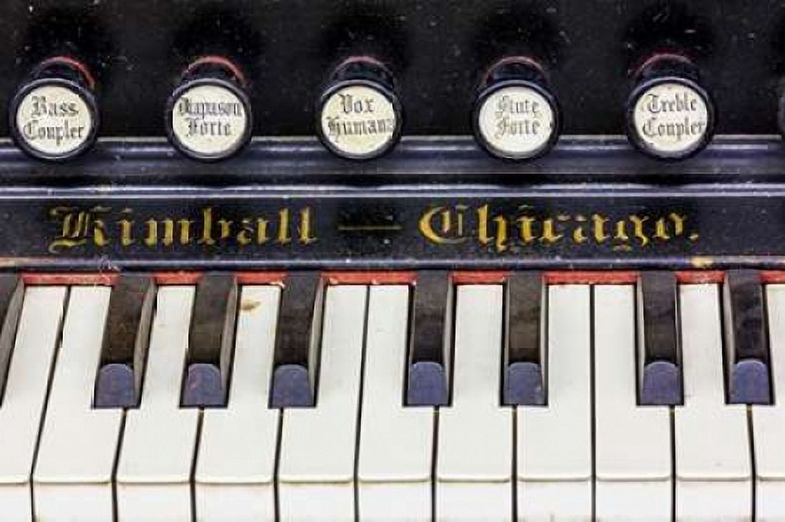 Organ Keys I Canvas Art - Kathy Mahan (12 x 18)