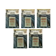 Organ Universal Regular Point Sewing Machine Needles Assortment, 25 Count, Sizes 70/10, 80/12, 90/14, 100/16, 110/18