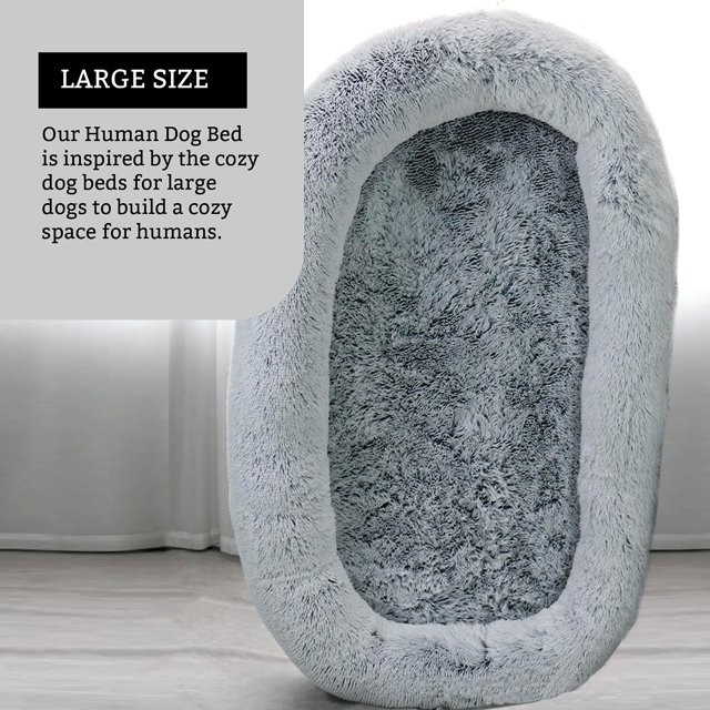 OrganaBark Giant Human Dog Bed for Oversized Pets and Humans, Washable