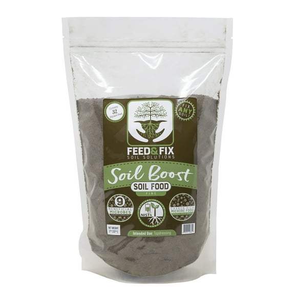 OrganiLock Soil Boost Fine Fertilizer Plant Food For Organic Growing, 2 Pound Bag