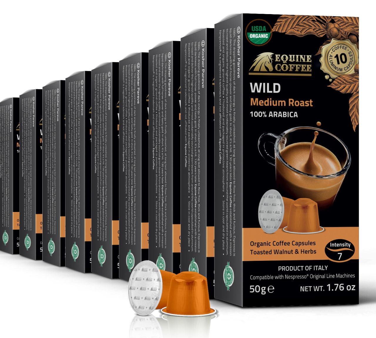 Organic 100 Espresso Pods Original Medium Roast Intensity - Walmart.com