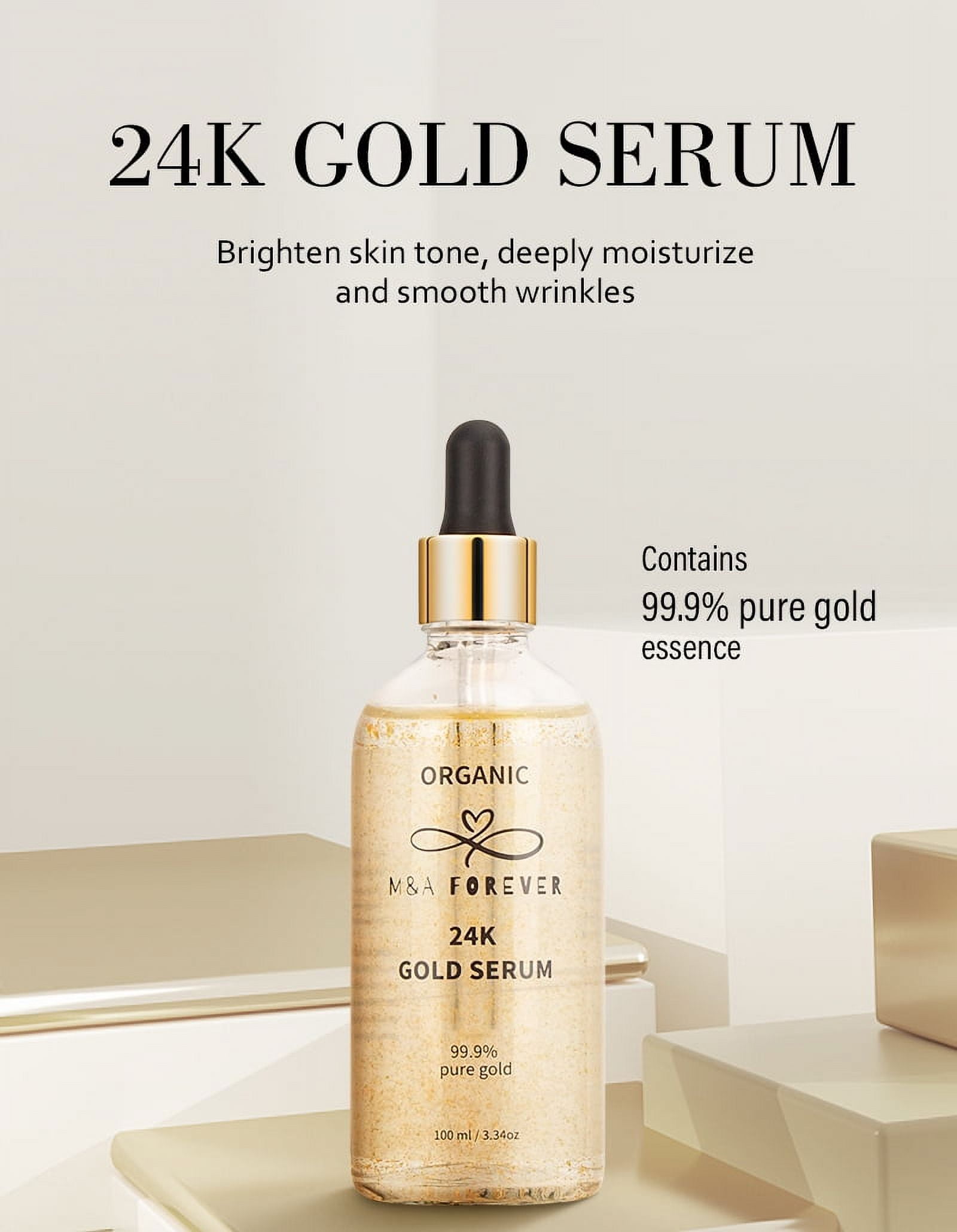 Organic 24k gold serum and Hyaluronic , ANTI-AGING