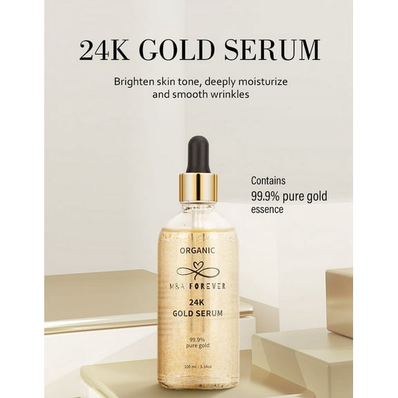Organic 24k gold serum and Hyaluronic , ANTI-AGING