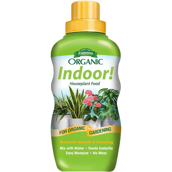 Organic 8 Ounce Concentrated Indoor! Plant Food - Indoor Plant Fertilizer for Large & Small Plants Like Pothos, Fiddle Leaf Fig, Monstera, Snake & Palms