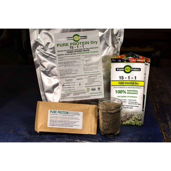 Organic AG Protein Fish Fertilizer, 1 lb Organic Aminos Cod Fish Hydrolysate