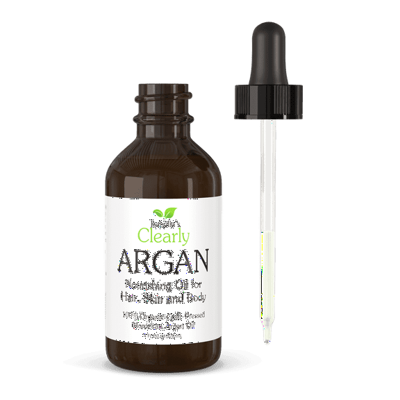 Organic ARGAN Oil of Morocco | 100% Pure Cold Pressed Oil for Hair, for Face, for Scalp, for Skin, for Nails and for Body | Virgin, Unrefined, In Glass Bottle (Bulk 120 ml)