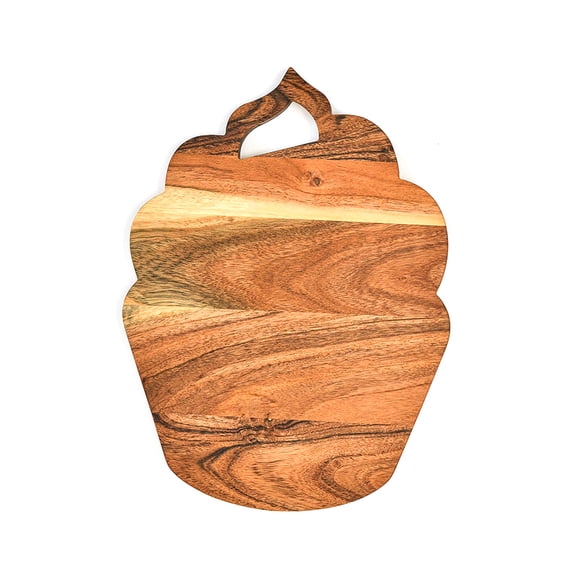 Organic Acacia kitchen Cutting Chopping Board Platter Wine Holder with Handles for Butcher Block Cheese and Vegetables Fruit & Salad (Icecream Board 13"L x 9"W)