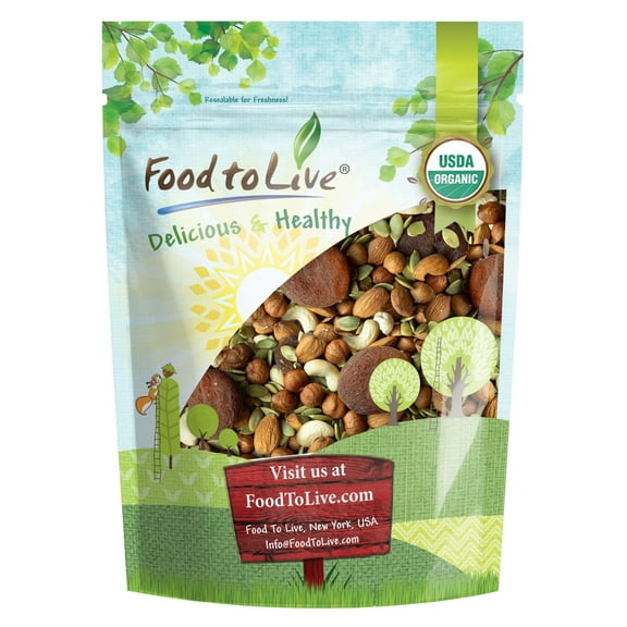 Organic Active Life Trail Mix, 4 Pounds Non-GMO, Raw, Vegan, Kosher by Food to Live