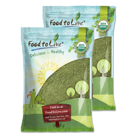 Organic Alfalfa Powder, 10 Pounds — Non-GMO, Kosher, Raw, Vegan — by Food to Live