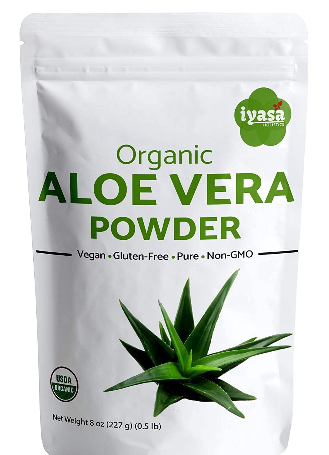 Iyasa Holistics Aloe Vera Leaf Powder, 8 oz, For Skin, Hair, DIY Skincare -  Walmart.com