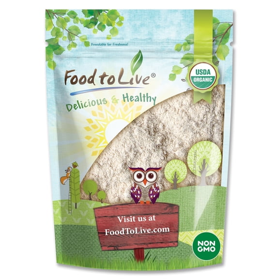 Organic Amaranth Flour, 4 Pounds  Non-GMO, Kosher, Raw, Vegan  by Food to Live