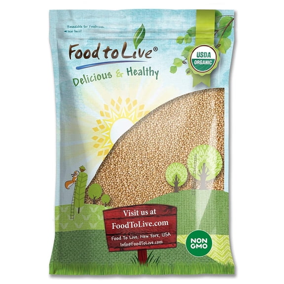 Organic Amaranth Seeds, 10 Pounds  Non-GMO, Kosher, Raw, Vegan  by Food to Live