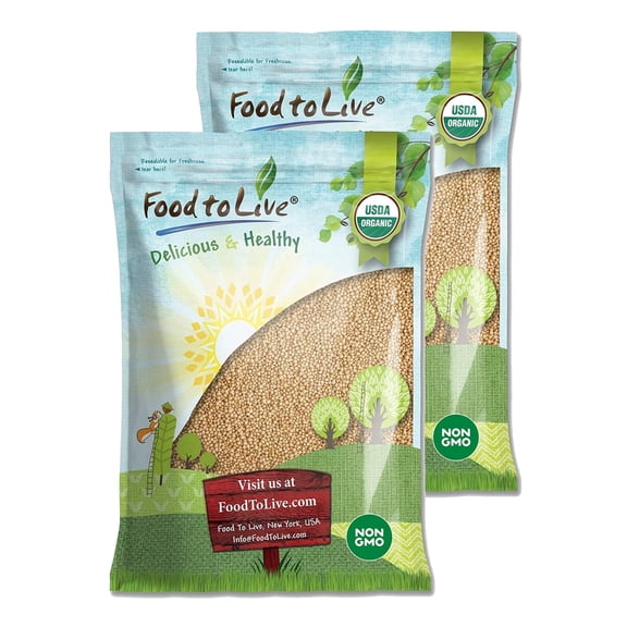 Organic Amaranth Seeds, 25 Pounds — Non-GMO, Kosher, Raw, Vegan — by Food to Live