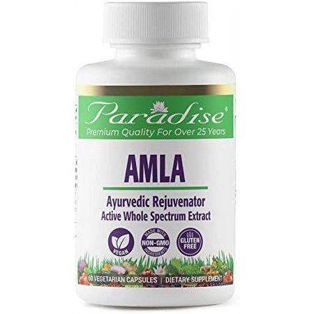 Organic Amla Extract with C, Ayurvedic Rejuvenator, Gluten Free, Non GMO, Vegan, 60