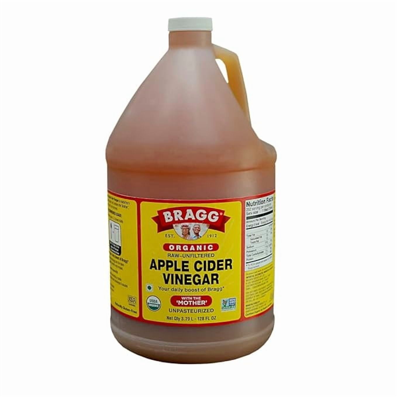 Organic Apple Cider Vinegar, Raw, Unfiltered, With The Mother, 128 oz