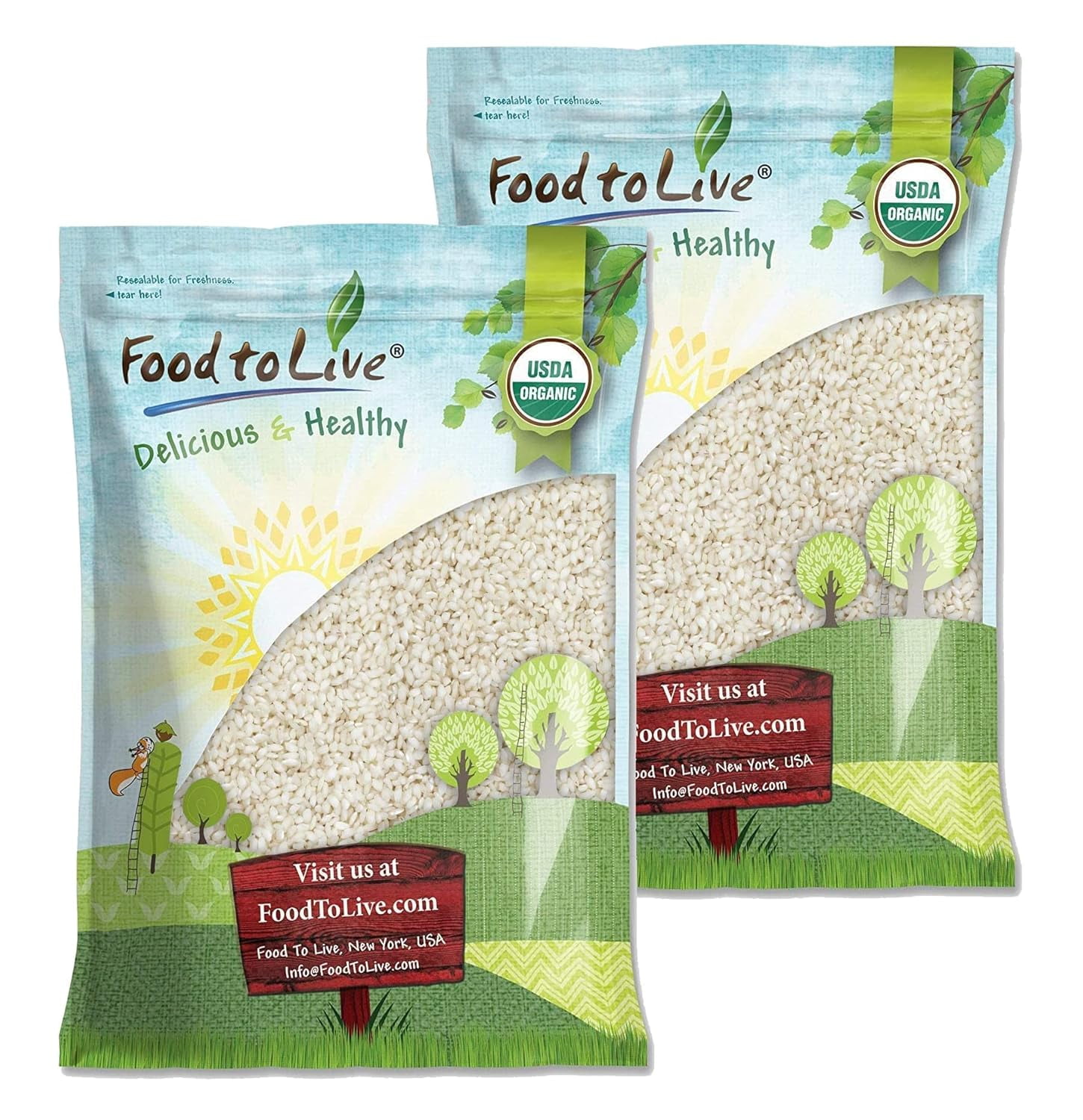 Organic Arborio Rice, 16 Pounds NonGMO, ShortGrain White Rice