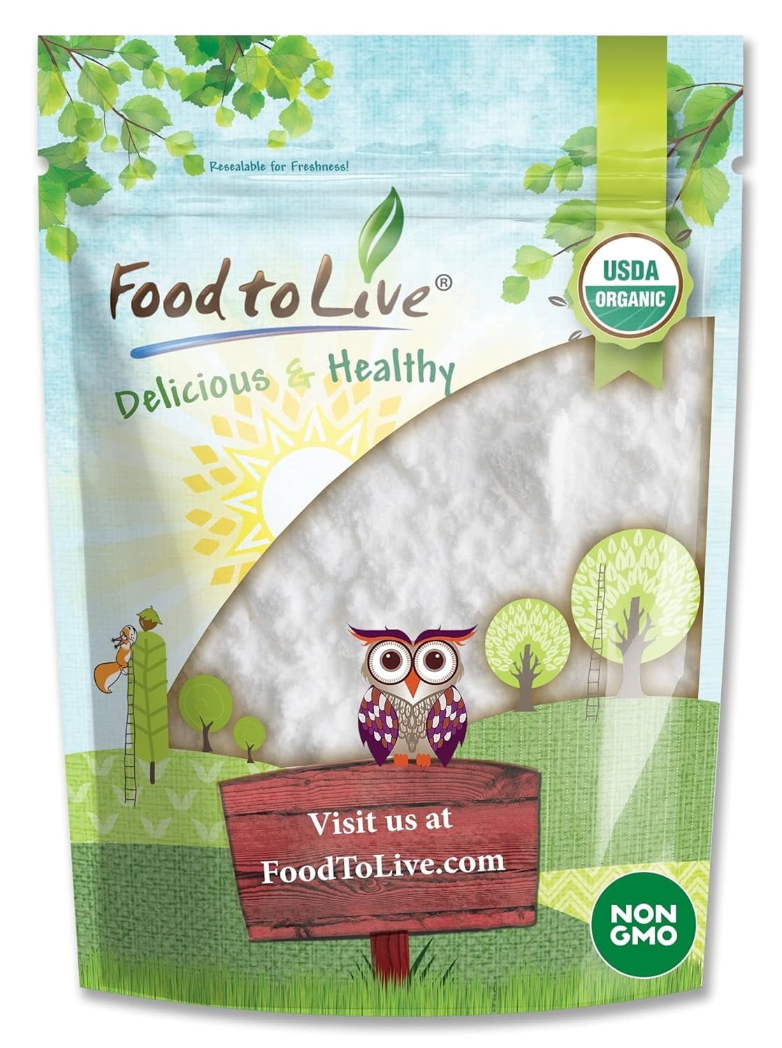 Organic Arrowroot Powder, 4 Pounds - Non-GMO, Vegan, Bulk by Food to Live