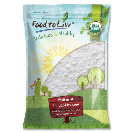 Organic Arrowroot Powder, 8 Pounds — Non-GMO, Raw, Vegan — by Food to Live