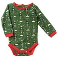 thumbnail image 1 of Organic Baby Clothes – Long Sleeve Onesie Bodysuit, Fairtrade Cotton (Rocket, 9-12 months), 1 of 1