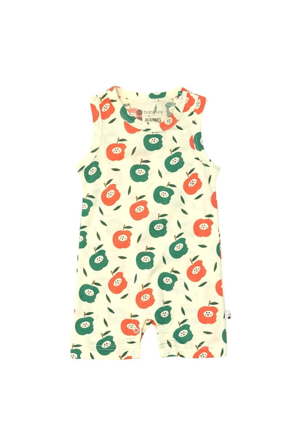 Organic Baby Toddler Pattern Tank Romper