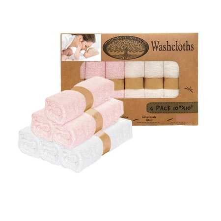 Organic Baby Washcloths Ultra Soft for Face & Body by Touch of Nature