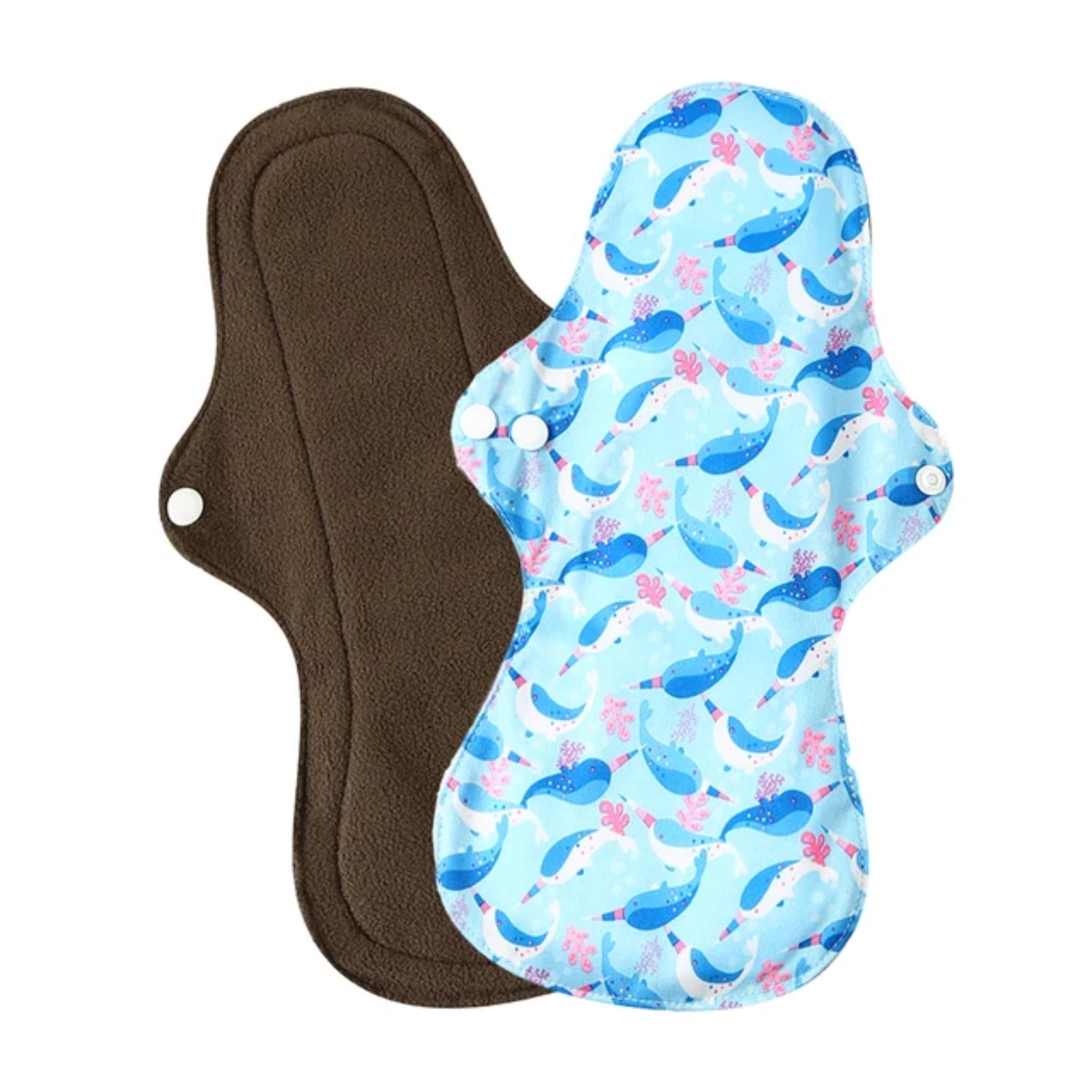 Organic Bamboo Charcoal Reusable Heavy Flow Menstrual Pads for Women Sanitary Hygiene